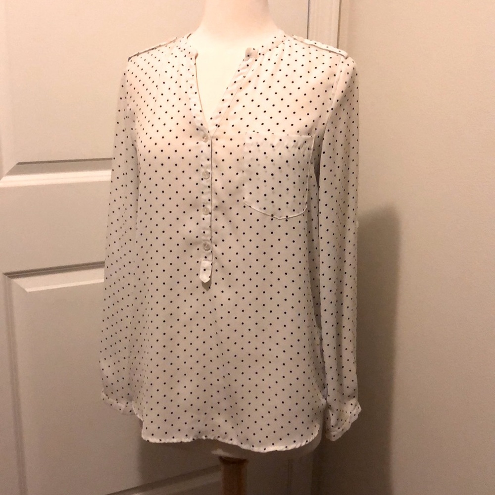 Love Tree Polkadot Blouse